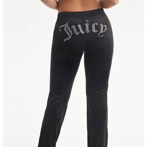JUICY COUTURE OG Big Bling Womens Velour Track Pants